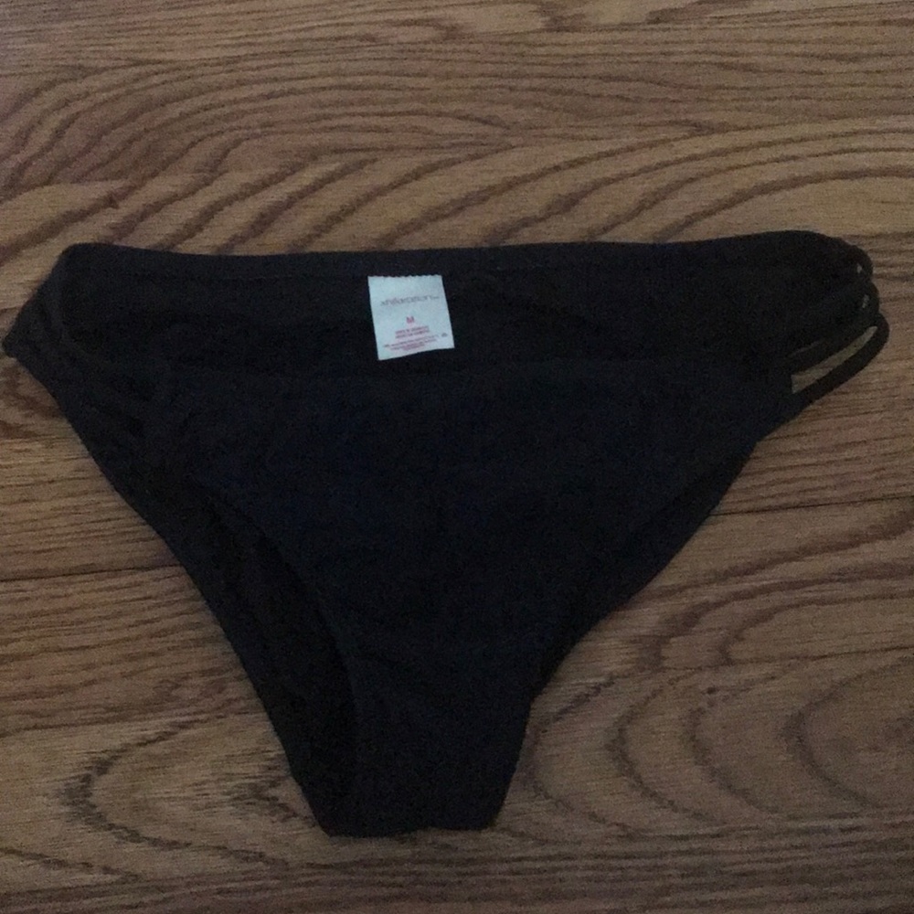 Black bathing suit bottoms